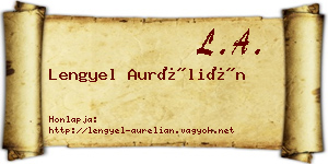 Lengyel Aurélián névjegykártya